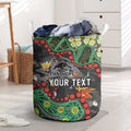 Personalized Penrith Panthers Laundry Basket Aboriginal Pattern with Graffiti Style Design