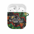 Personalized Penrith Panthers AirPods Case Aboriginal Pattern with Graffiti Style Design