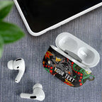 Personalized Penrith Panthers AirPods Case Aboriginal Pattern with Graffiti Style Design