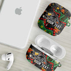 Personalized Penrith Panthers AirPods Case Aboriginal Pattern with Graffiti Style Design