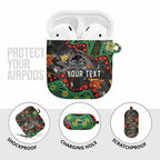 Personalized Penrith Panthers AirPods Case Aboriginal Pattern with Graffiti Style Design