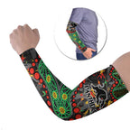 Personalized Penrith Panthers Arm Sleeves Aboriginal Pattern with Graffiti Style Design