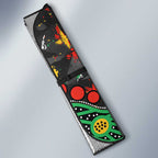 Personalized Penrith Panthers Auto Sun Shade Aboriginal Pattern with Graffiti Style Design