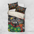 Personalized Penrith Panthers Bedding Set Aboriginal Pattern with Graffiti Style Design
