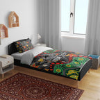Personalized Penrith Panthers Bedding Set Aboriginal Pattern with Graffiti Style Design