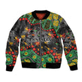 Personalized Penrith Panthers Bomber Jacket Aboriginal Pattern with Graffiti Style Design