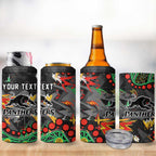 Personalized Penrith Panthers 4 in 1 Can Cooler Tumbler Aboriginal Pattern with Graffiti Style Design