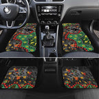 Personalized Penrith Panthers Car Mats Aboriginal Pattern with Graffiti Style Design