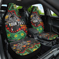 Personalized Penrith Panthers Car Seat Cover Aboriginal Pattern with Graffiti Style Design