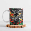 Personalized Penrith Panthers Ceramic Mug Aboriginal Pattern with Graffiti Style Design