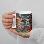 Personalized Penrith Panthers Ceramic Mug Aboriginal Pattern with Graffiti Style Design