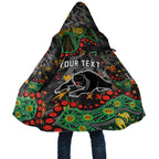 Personalized Penrith Panthers Cloak Aboriginal Pattern with Graffiti Style Design