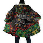 Personalized Penrith Panthers Cloak Aboriginal Pattern with Graffiti Style Design