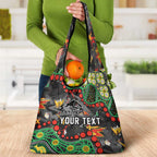 Personalized Penrith Panthers Grocery Bag Aboriginal Pattern with Graffiti Style Design