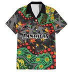 Personalized Penrith Panthers Hawaiian Shirt Aboriginal Pattern with Graffiti Style Design
