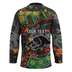 Personalized Penrith Panthers Hockey Jersey Aboriginal Pattern with Graffiti Style Design