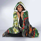 Personalized Penrith Panthers Hooded Blanket Aboriginal Pattern with Graffiti Style Design