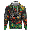 Personalized Penrith Panthers Hoodie Aboriginal Pattern with Graffiti Style Design