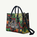 Personalized Penrith Panthers Leather Bag Aboriginal Pattern with Graffiti Style Design