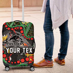 Personalized Penrith Panthers Luggage Cover Aboriginal Pattern with Graffiti Style Design