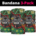 Personalized Penrith Panthers Neck Gaiter Aboriginal Pattern with Graffiti Style Design