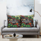 Personalized Penrith Panthers Pillow Cover Aboriginal Pattern with Graffiti Style Design