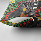 Personalized Penrith Panthers Pillow Cover Aboriginal Pattern with Graffiti Style Design