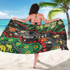 Personalized Penrith Panthers Sarong Aboriginal Pattern with Graffiti Style Design