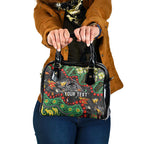 Personalized Penrith Panthers Shoulder Handbag Aboriginal Pattern with Graffiti Style Design
