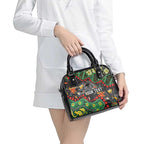 Personalized Penrith Panthers Shoulder Handbag Aboriginal Pattern with Graffiti Style Design