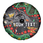 Personalized Penrith Panthers Spare Tire Cover Aboriginal Pattern with Graffiti Style Design