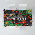 Personalized Penrith Panthers Tablecloth Aboriginal Pattern with Graffiti Style Design