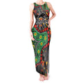 Personalized Penrith Panthers Tank Maxi Dress Aboriginal Pattern with Graffiti Style Design