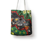 Personalized Penrith Panthers Tote Bag Aboriginal Pattern with Graffiti Style Design