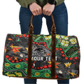 Personalized Penrith Panthers Travel Bag Aboriginal Pattern with Graffiti Style Design