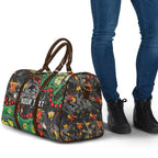 Personalized Penrith Panthers Travel Bag Aboriginal Pattern with Graffiti Style Design