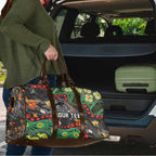 Personalized Penrith Panthers Travel Bag Aboriginal Pattern with Graffiti Style Design