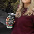 Personalized Penrith Panthers Tumbler Cup Aboriginal Pattern with Graffiti Style Design