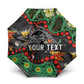 Personalized Penrith Panthers Umbrella Aboriginal Pattern with Graffiti Style Design