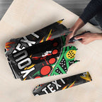 Personalized Penrith Panthers Umbrella Aboriginal Pattern with Graffiti Style Design