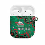 Personalized South Sydney Rabbitohs AirPods Case Aboriginal Pattern with Graffiti Style Design