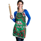 Personalized South Sydney Rabbitohs Apron Aboriginal Pattern with Graffiti Style Design