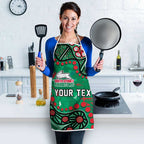 Personalized South Sydney Rabbitohs Apron Aboriginal Pattern with Graffiti Style Design