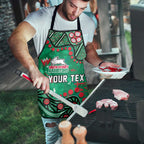 Personalized South Sydney Rabbitohs Apron Aboriginal Pattern with Graffiti Style Design