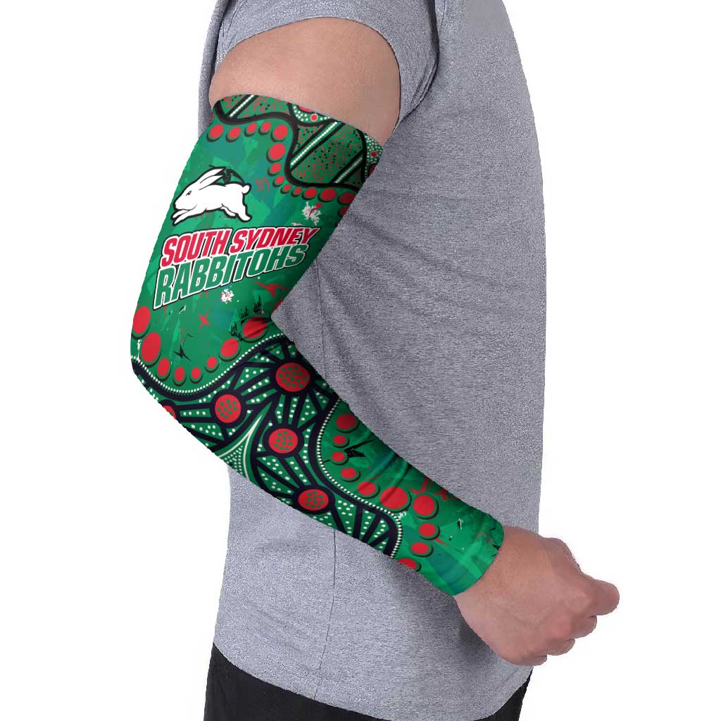 Personalized South Sydney Rabbitohs Arm Sleeves Aboriginal Pattern with Graffiti Style Design