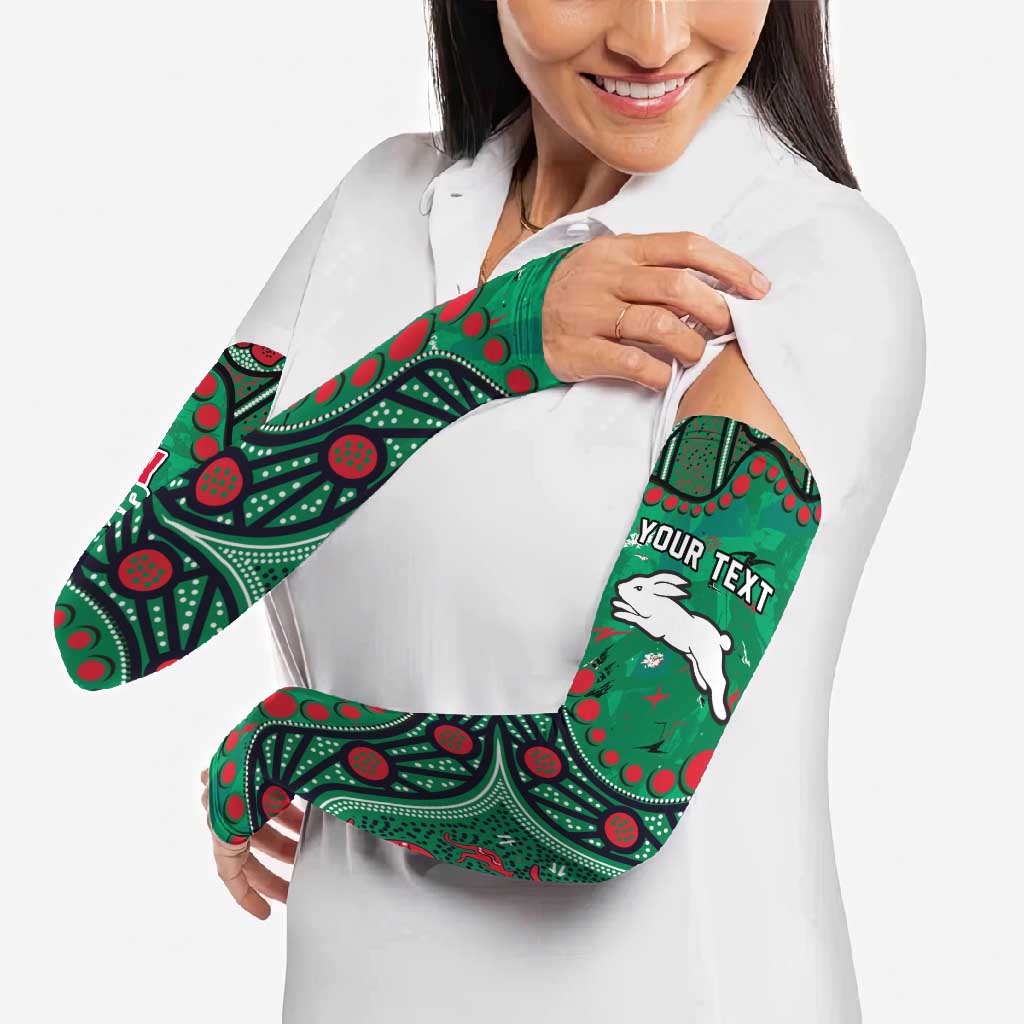 Personalized South Sydney Rabbitohs Arm Sleeves Aboriginal Pattern with Graffiti Style Design