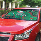 Personalized South Sydney Rabbitohs Auto Sun Shade Aboriginal Pattern with Graffiti Style Design