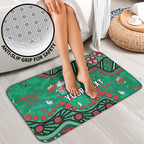 Personalized South Sydney Rabbitohs Bathroom Set Aboriginal Pattern with Graffiti Style Design