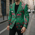 Personalized South Sydney Rabbitohs Blazer Aboriginal Pattern with Graffiti Style Design