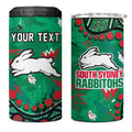 Personalized South Sydney Rabbitohs 4 in 1 Can Cooler Tumbler Aboriginal Pattern with Graffiti Style Design